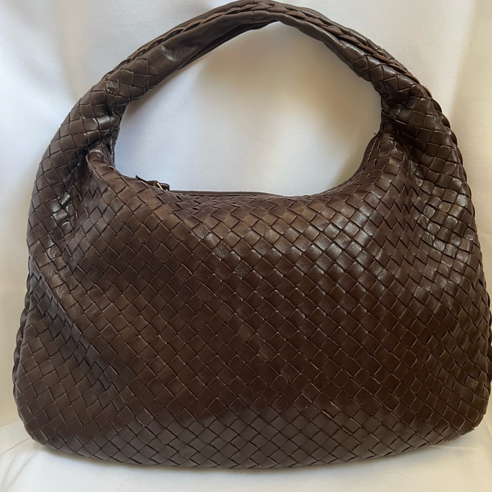 Bottega Veneta Chocolate Brown Intrecciato Hobo